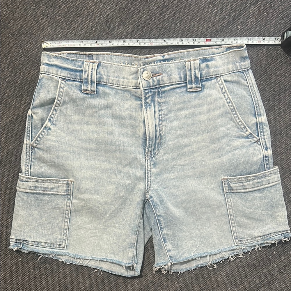 AE Perfect Shorts Denim Cut Offs Size 2